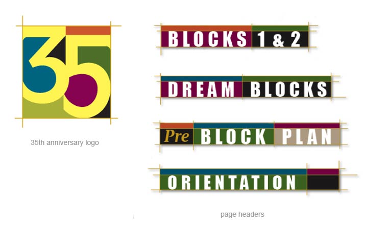 Logo and headers